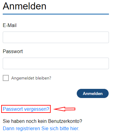 Passwort vergessen?