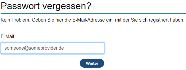 E-Mail angeben
